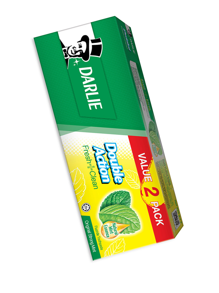 DARLIE DOUBLE ACTION TOOTHPASTE ORIGINAL 225GX2 – Village Grocer ...