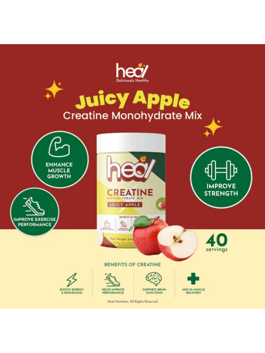 HEAL JUICY APPLE CREATINE MONOHYDRATE 240G – Village Grocer - Tamarind ...