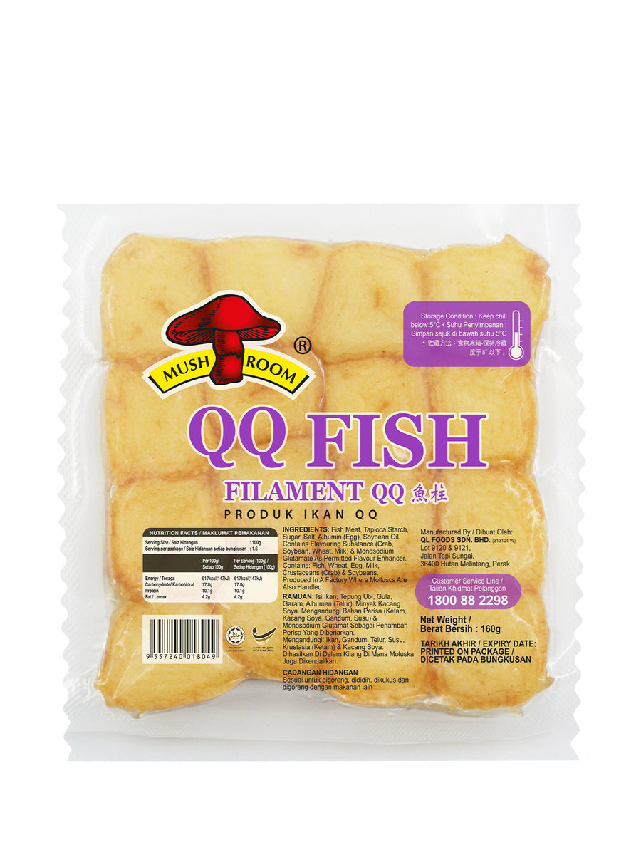 MUSHROOM QQ FISH FILAMENT 160G – Village Grocer - Tamarind Square