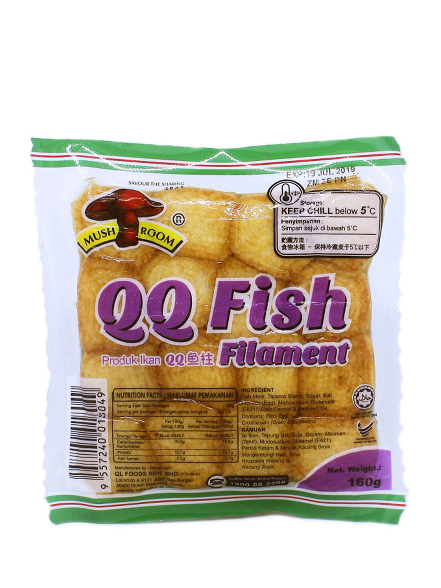 MUSHROOM QQ FISH FILAMENT 160G – Village Grocer - Tamarind Square